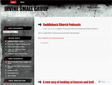 Tablet Screenshot of irvinesmallgroup.wordpress.com