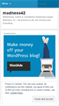 Mobile Screenshot of madness42.wordpress.com