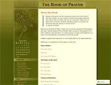 Tablet Screenshot of bookofprayer.wordpress.com