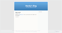 Desktop Screenshot of mandy.wordpress.com