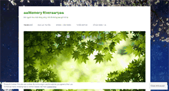 Desktop Screenshot of memoryriver.wordpress.com