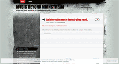 Desktop Screenshot of musicbeyondmainstream.wordpress.com