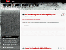 Tablet Screenshot of musicbeyondmainstream.wordpress.com