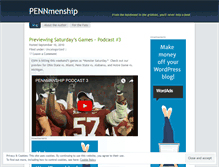 Tablet Screenshot of pennmenship.wordpress.com