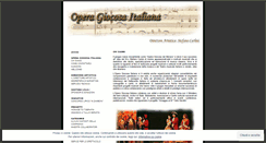 Desktop Screenshot of operagiocosaitaliana.wordpress.com