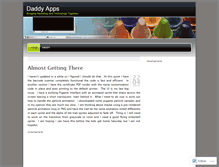 Tablet Screenshot of daddyapps.wordpress.com