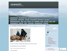 Tablet Screenshot of animalvote2012.wordpress.com