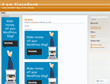 Tablet Screenshot of ciscogeek.wordpress.com