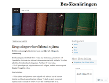 Tablet Screenshot of besoksnaringen.wordpress.com