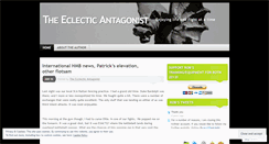 Desktop Screenshot of ecclecticantagonist.wordpress.com