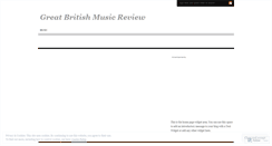 Desktop Screenshot of greatbritishmusicreview.wordpress.com