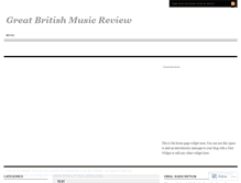 Tablet Screenshot of greatbritishmusicreview.wordpress.com