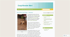 Desktop Screenshot of corgibreederalert.wordpress.com