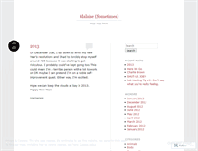 Tablet Screenshot of malaisesometimes.wordpress.com