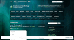 Desktop Screenshot of neumannpsychology.wordpress.com