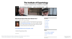 Desktop Screenshot of instituteofexpertology.wordpress.com