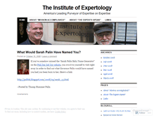 Tablet Screenshot of instituteofexpertology.wordpress.com