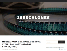 Tablet Screenshot of 39escalones.wordpress.com