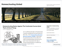 Tablet Screenshot of homeschoolingunited.wordpress.com