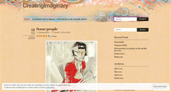 Desktop Screenshot of creatingimaginary.wordpress.com