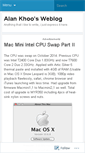 Mobile Screenshot of alankhoo.wordpress.com