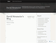 Tablet Screenshot of davidstrumeier.wordpress.com