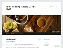 Tablet Screenshot of negativeinfluencesofmodeling.wordpress.com