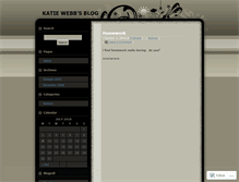 Tablet Screenshot of katiewebb.wordpress.com
