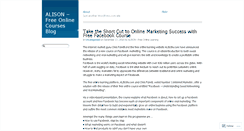 Desktop Screenshot of alisoncourses.wordpress.com