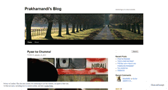 Desktop Screenshot of prakharnandi.wordpress.com