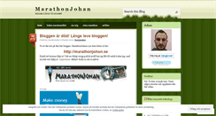 Desktop Screenshot of marathonjohan.wordpress.com