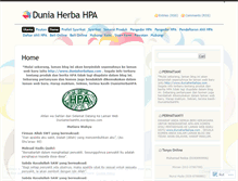Tablet Screenshot of duniaherbahpa.wordpress.com