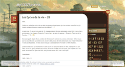 Desktop Screenshot of my1337secrets.wordpress.com