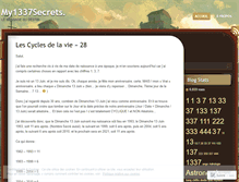 Tablet Screenshot of my1337secrets.wordpress.com