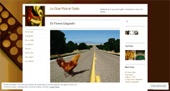 Desktop Screenshot of loquepicaelgallo.wordpress.com