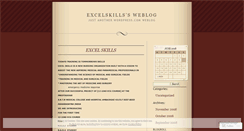 Desktop Screenshot of excelskills.wordpress.com