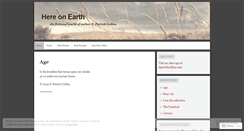 Desktop Screenshot of hereonearthblog.wordpress.com