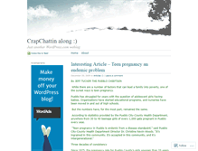 Tablet Screenshot of crapchattin.wordpress.com