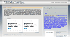 Desktop Screenshot of anthony1974.wordpress.com