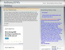 Tablet Screenshot of anthony1974.wordpress.com