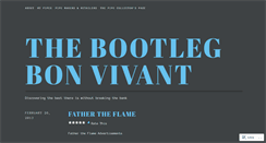 Desktop Screenshot of bootlegbonvivant.wordpress.com