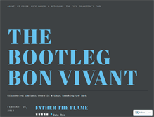 Tablet Screenshot of bootlegbonvivant.wordpress.com