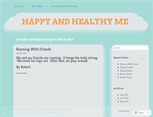 Tablet Screenshot of happyandhealthyme.wordpress.com