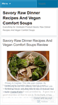 Mobile Screenshot of blogsavoryrawdinner.wordpress.com