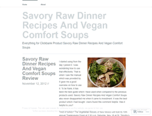 Tablet Screenshot of blogsavoryrawdinner.wordpress.com