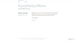 Desktop Screenshot of kpophallyuwave.wordpress.com