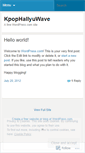 Mobile Screenshot of kpophallyuwave.wordpress.com