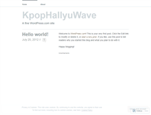 Tablet Screenshot of kpophallyuwave.wordpress.com