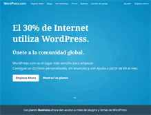 Tablet Screenshot of es.wordpress.com