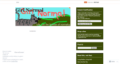 Desktop Screenshot of girlnormal.wordpress.com